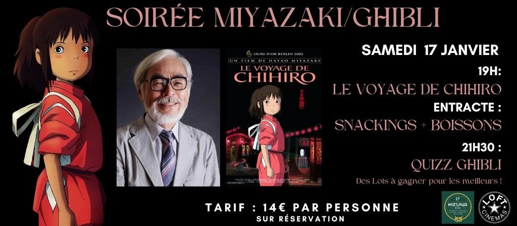 actualité SOIREE MIYAZAKI/GHIBLI