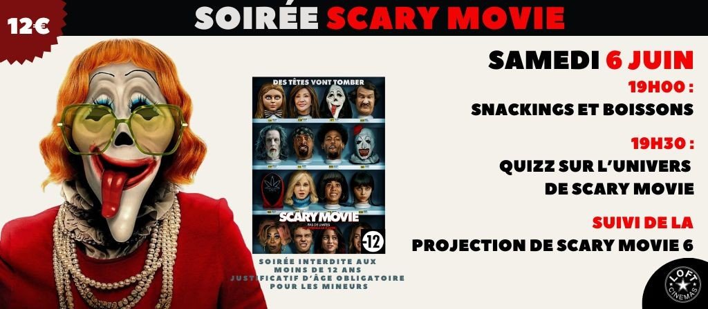 actualité SOIREE SCARY MOVIE