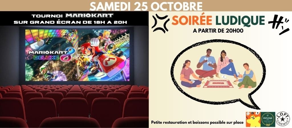 actualité SOIREE LUDIQUE ET TOURNOI MARIO KART
